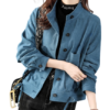 bleu-veste-surplus-militaire-femme-571 Дамско военно синьо яке