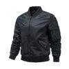 bombers-noir-militaire-style-veste-524 Бомбета черно яке във военен стил